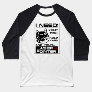 Terminator Cat Baseball T-Shirt